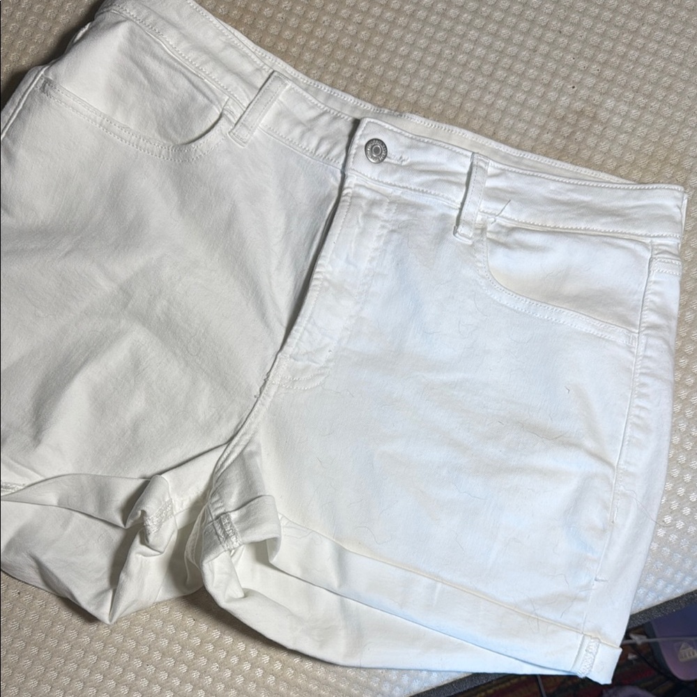Women's White Denim Shorts never worn